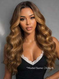 TRESS NOBLE Glueless Lace Human Hair Wavy Bob Drawstring Wig