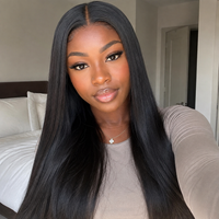 TRESS NOBLE Straight Human Hair Lace Part Wig | Max 9×6 Lace Wear & Go Glueless for Beginners
