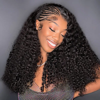 TRESS NOBLE Burmese Curly Human Hair Half Wig | InvisiFit Strap Wear & Go Glueless for Beginners