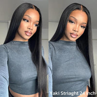 TRESS NOBLE Straight Human Hair Lace Part Wig | Max 9×6 Lace Wear & Go Glueless for Beginners