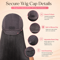 TRESS NOBLE Straight Human Hair Lace Part Wig | Max 9×6 Lace Wear & Go Glueless for Beginners