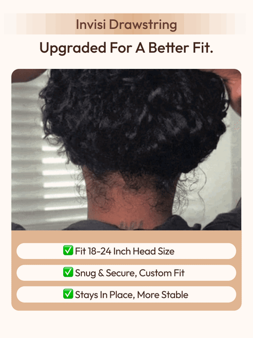 TRESS NOBLE Glueless Lace Human Hair Natural Black Wig for Beginners