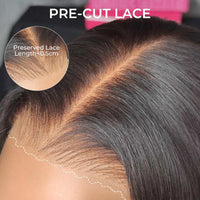 TRESS NOBLE Straight Human Hair Lace Part Wig | Max 9×6 Lace Wear & Go Glueless for Beginners